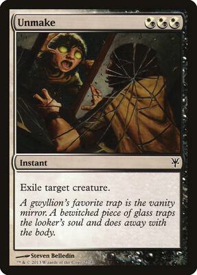 Unmake card from Duel Decks: Sorin vs. Tibalt