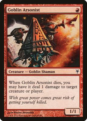 Goblin Arsonist card from Duel Decks: Sorin vs. Tibalt