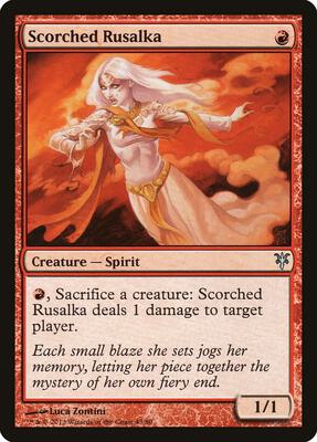 Scorched Rusalka card from Duel Decks: Sorin vs. Tibalt