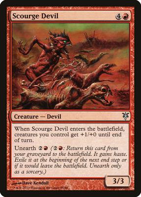 Scourge Devil card from Duel Decks: Sorin vs. Tibalt