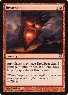 Browbeat card from Duel Decks: Sorin vs. Tibalt