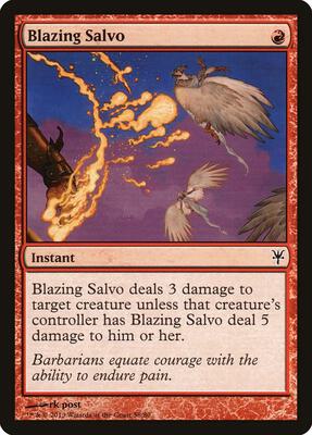 Blazing Salvo card from Duel Decks: Sorin vs. Tibalt
