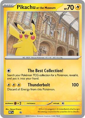Pikachu at the Museum card from Jumbo Cards
