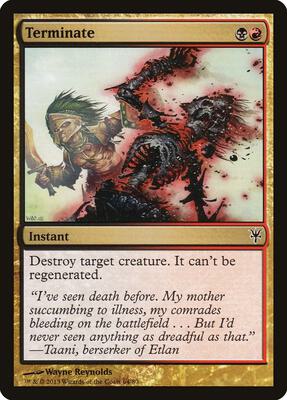 Terminate card from Duel Decks: Sorin vs. Tibalt