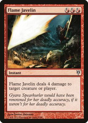Flame Javelin card from Duel Decks: Sorin vs. Tibalt