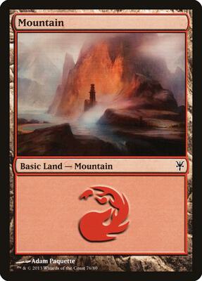 Mountain (76) card from Duel Decks: Sorin vs. Tibalt