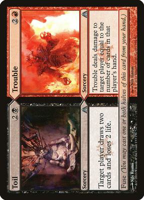 Toil // Trouble card from Dragon's Maze