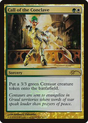 Call of the Conclave card from FNM Promos