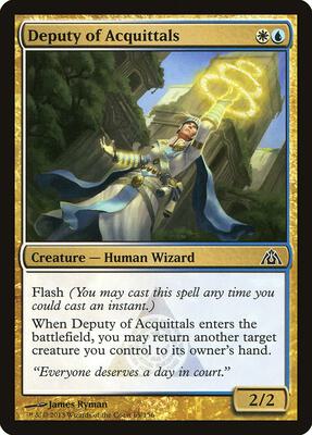 Deputy of Acquittals card from Dragon's Maze