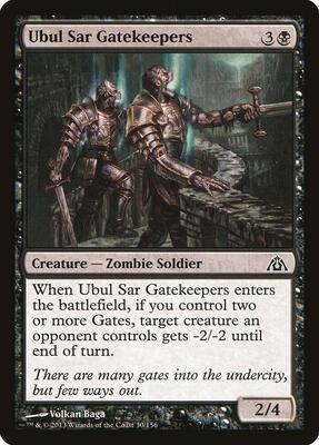 Ubul Sar Gatekeepers card from Dragon's Maze