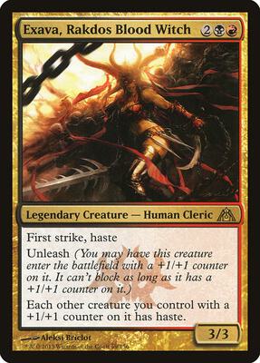 Exava, Rakdos Blood Witch card from Dragon's Maze