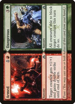 Armed // Dangerous card from Dragon's Maze