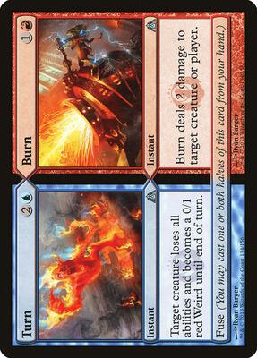 Turn // Burn card from Dragon's Maze