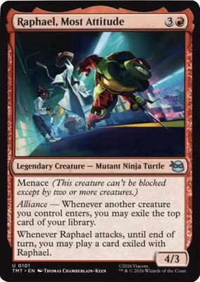 Raphael, Most Attitude card from Teenage Mutant Ninja Turtles