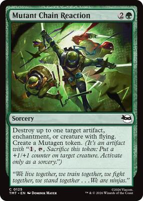 Mutant Chain Reaction card from Teenage Mutant Ninja Turtles