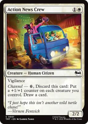 Action News Crew card from Teenage Mutant Ninja Turtles