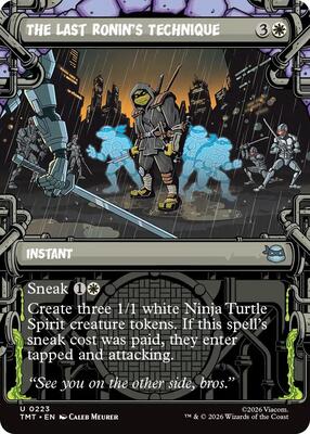 The Last Ronin's Technique (Showcase) card from Teenage Mutant Ninja Turtles