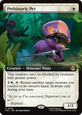 Prehistoric Pet (Extended Art) card from Teenage Mutant Ninja Turtles