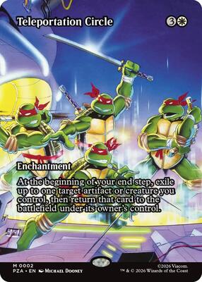 Teleportation Circle (Borderless) card from Teenage Mutant Ninja Turtles Source Material
