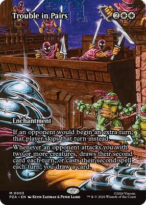 Trouble in Pairs (Borderless) card from Teenage Mutant Ninja Turtles Source Material
