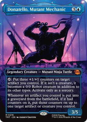Donatello, Mutant Mechanic (Borderless) card from Teenage Mutant Ninja Turtles