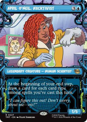 April O'Neil, Hacktivist (0227) (Showcase) card from Teenage Mutant Ninja Turtles