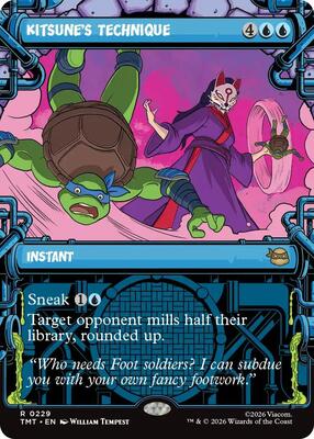 Kitsune's Technique (Showcase) card from Teenage Mutant Ninja Turtles
