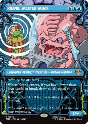 Krang, Master Mind (Showcase) card from Teenage Mutant Ninja Turtles
