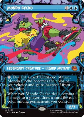 Mondo Gecko (Showcase) card from Teenage Mutant Ninja Turtles