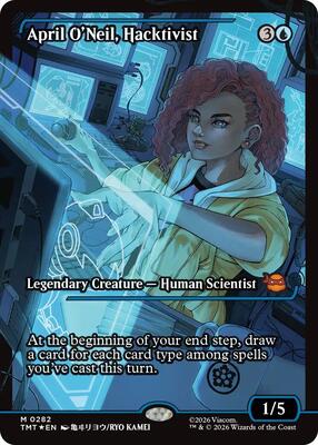 April O'Neil, Hacktivist (0282) (Showcase) card from Teenage Mutant Ninja Turtles