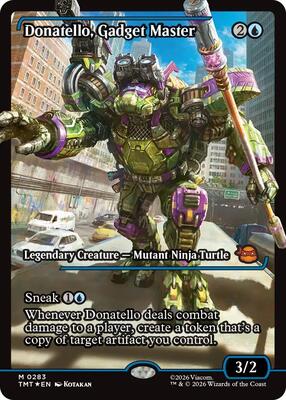 Donatello, Gadget Master (Showcase) card from Teenage Mutant Ninja Turtles