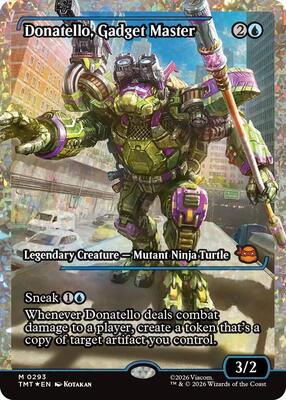 Donatello, Gadget Master (Showcase) (Fracture Foil) card from Teenage Mutant Ninja Turtles