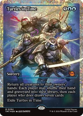Turtles in Time (Showcase) (Fracture Foil) card from Teenage Mutant Ninja Turtles