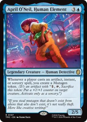 April O'Neil, Human Element card from Commander: Teenage Mutant Ninja Turtles