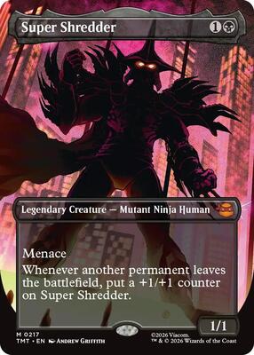 Super Shredder (Borderless) card from Teenage Mutant Ninja Turtles