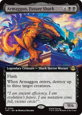 Armaggon, Future Shark (Extended Art) card from Teenage Mutant Ninja Turtles