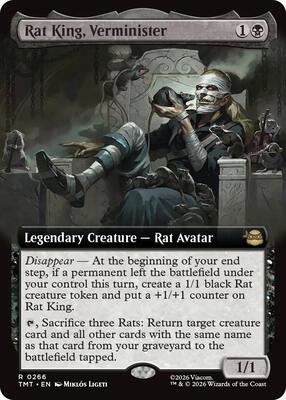 Rat King, Verminister (Extended Art) card from Teenage Mutant Ninja Turtles