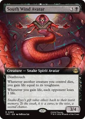 South Wind Avatar (Extended Art) card from Teenage Mutant Ninja Turtles