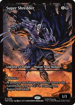 Super Shredder (Showcase) card from Teenage Mutant Ninja Turtles