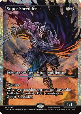 Super Shredder (Showcase) (Fracture Foil) card from Teenage Mutant Ninja Turtles