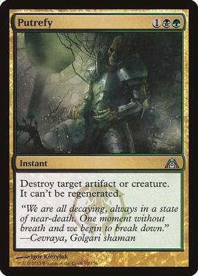 Putrefy card from Dragon's Maze