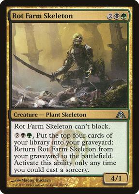 Rot Farm Skeleton card from Dragon's Maze