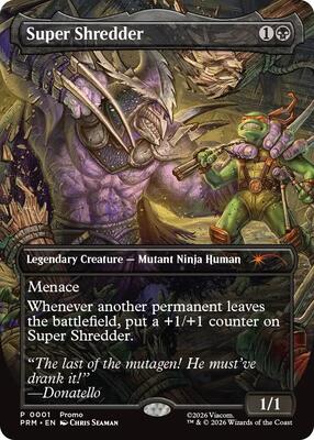 Super Shredder (Borderless) card from Unique and Miscellaneous Promos