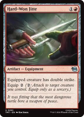 Hard-Won Jitte card from Teenage Mutant Ninja Turtles