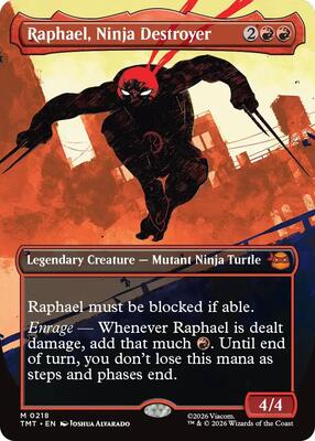 Raphael, Ninja Destroyer (Borderless) card from Teenage Mutant Ninja Turtles