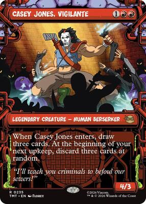 Casey Jones, Vigilante (0235) (Showcase) card from Teenage Mutant Ninja Turtles