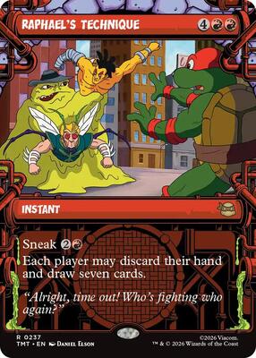 Raphael's Technique (Showcase) card from Teenage Mutant Ninja Turtles