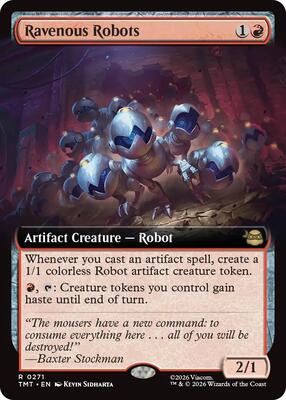 Ravenous Robots (Extended Art) card from Teenage Mutant Ninja Turtles