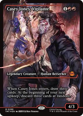 Casey Jones, Vigilante (0286) (Showcase) card from Teenage Mutant Ninja Turtles