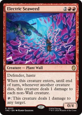 Electric Seaweed card from Commander: Teenage Mutant Ninja Turtles